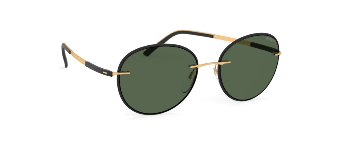 Occhiali da sole Silhouette Accent Shades 08720 9030 colore slm pol green forma pantos lenti 9030