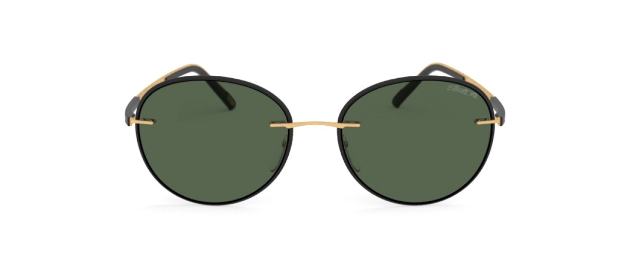 Occhiali da sole Silhouette Accent Shades 08720 9030 colore slm pol green forma pantos lenti 9030