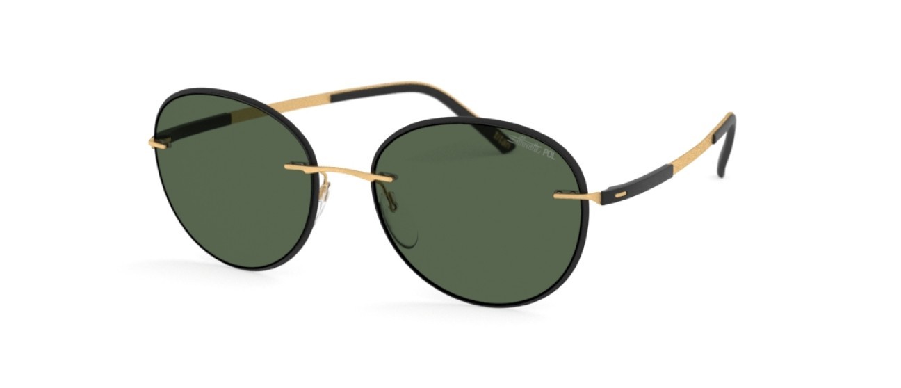 Occhiali da sole Silhouette Accent Shades 08720 9030 colore slm pol green forma pantos lenti 9030