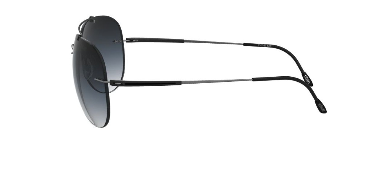 Occhiali da sole Silhouette Adventurer Collection 08176 6560 colore classic grey gradient forma aviator lenti 6560