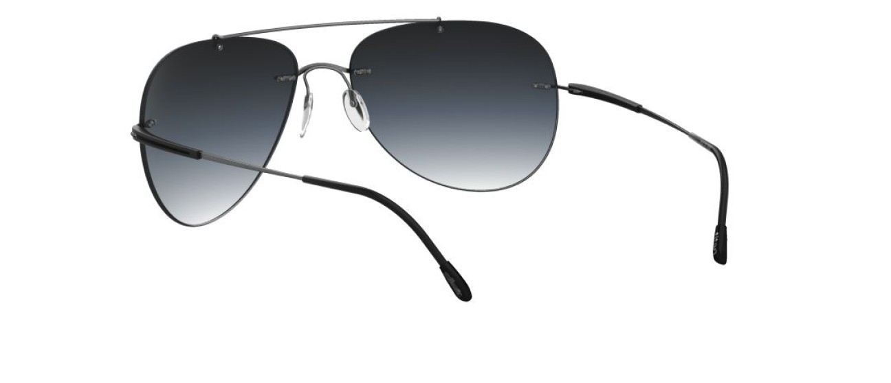 Occhiali da sole Silhouette Adventurer Collection 08176 6560 colore classic grey gradient forma aviator lenti 6560