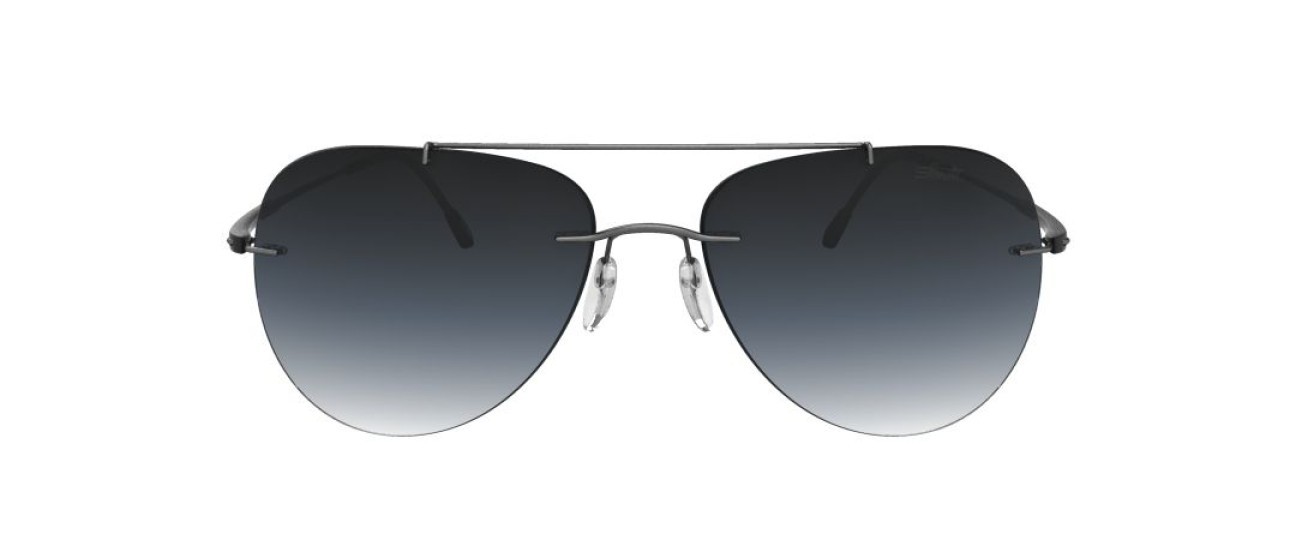 Occhiali da sole Silhouette Adventurer Collection 08176 6560 colore classic grey gradient forma aviator lenti 6560