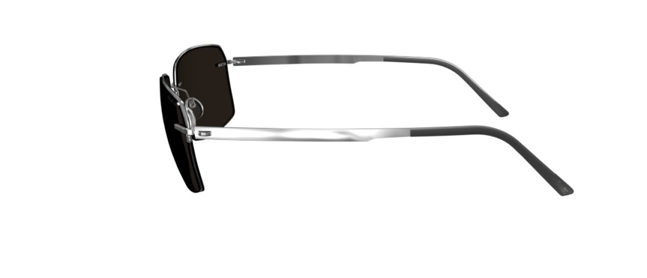 Occhiali da sole Silhouette Croisette Club 08725 7001 colore slm pol grey forma rettangolare lenti 7000