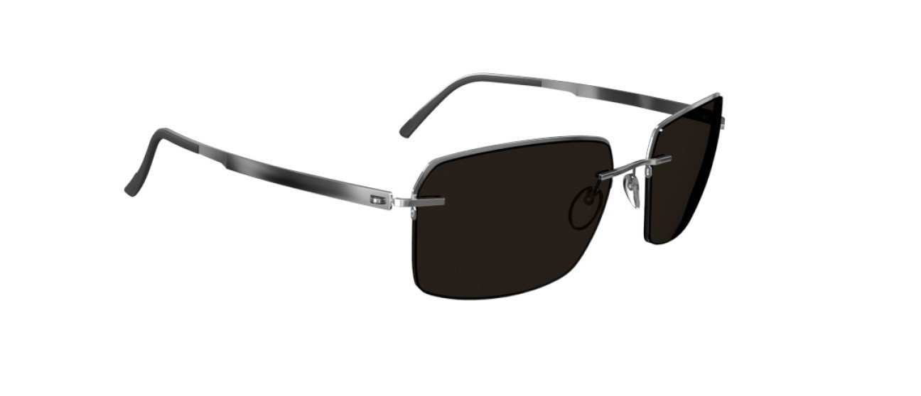 Occhiali da sole Silhouette Croisette Club 08725 7001 colore slm pol grey forma rettangolare lenti 7000