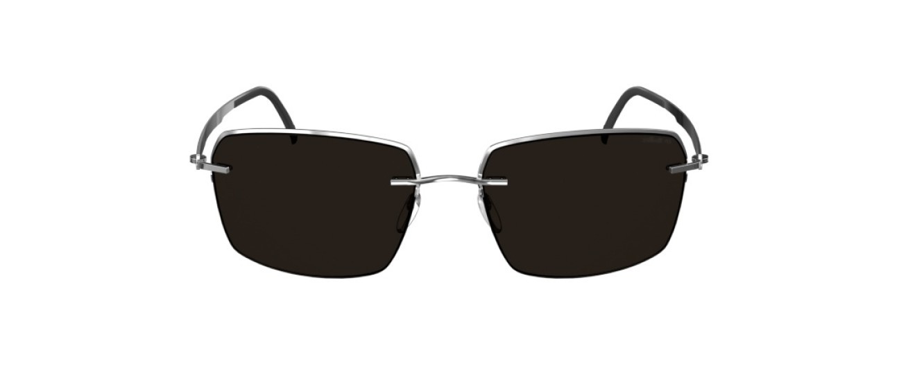 Occhiali da sole Silhouette Croisette Club 08725 7001 colore slm pol grey forma rettangolare lenti 7000
