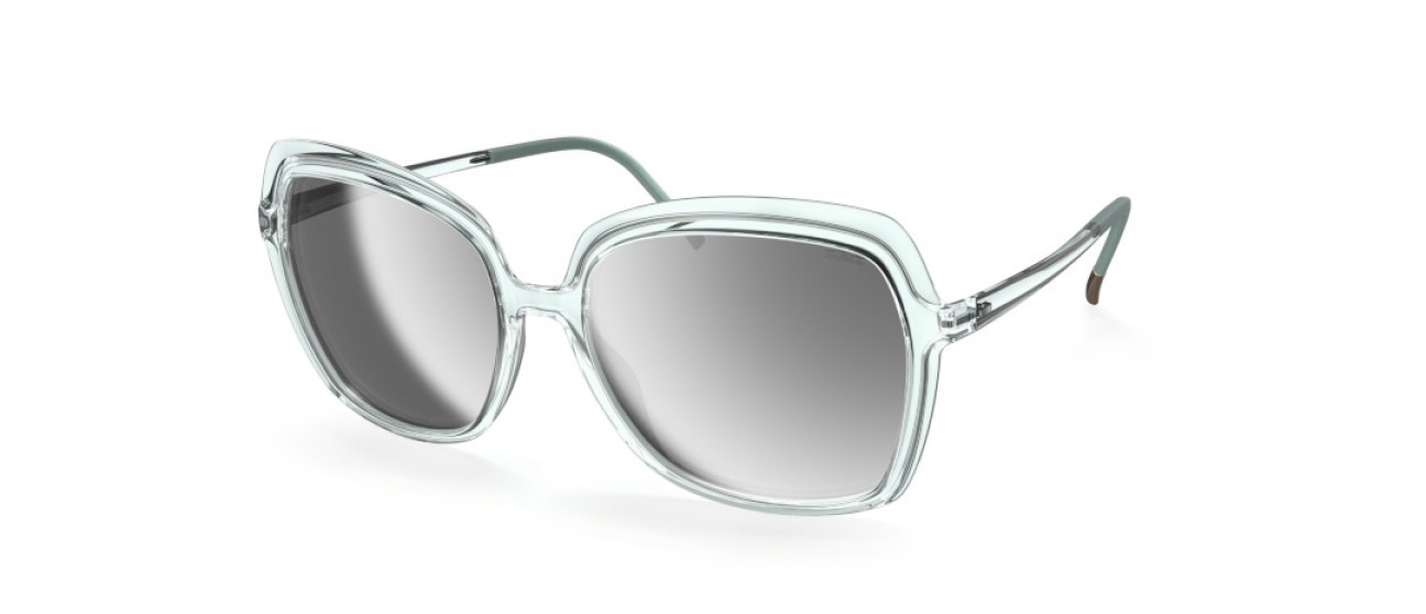 Occhiali da sole Silhouette Eos Collection 03193 5010 colore slm silver mirror gradient forma rettangolare lenti 5010