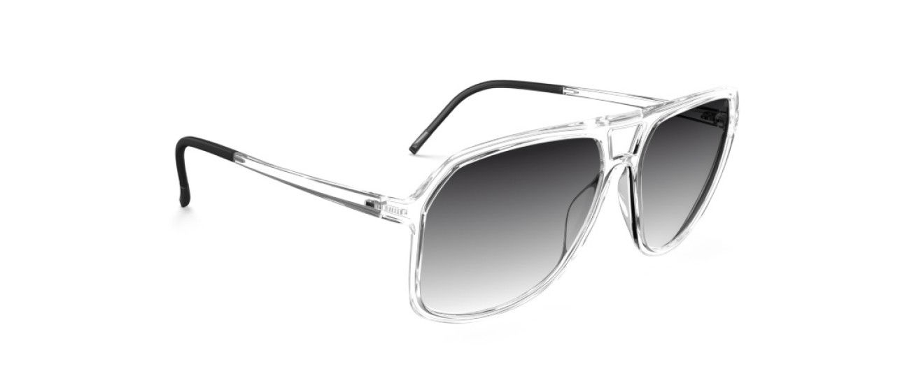 Occhiali da sole Silhouette Eos Collection 04080 1010 colore classic grey gradient forma aviator lenti 1010