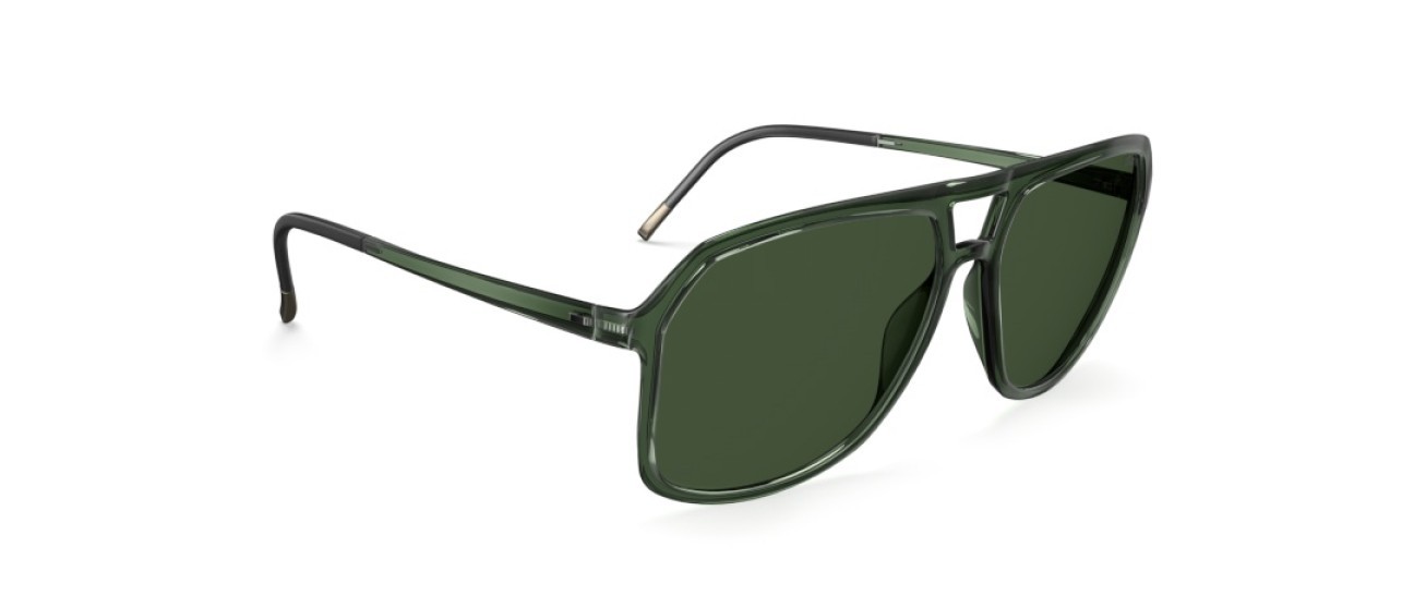 Occhiali da sole Silhouette Eos Collection 04080 5510 colore slm pol green forma aviator lenti 5510