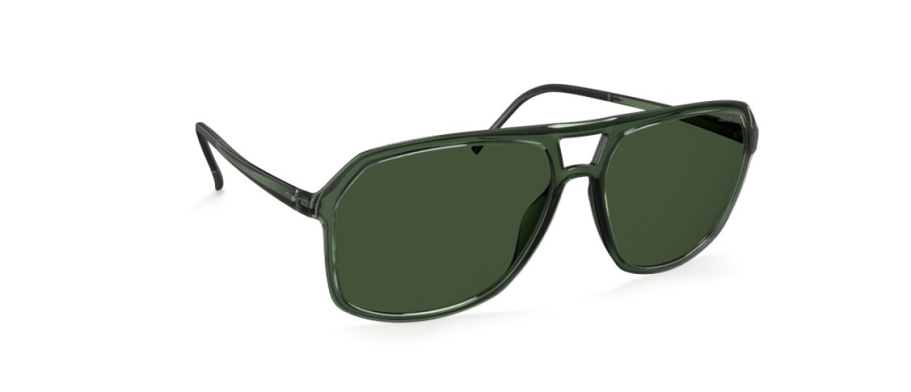 Occhiali da sole Silhouette Eos Collection 04080 5510 colore slm pol green forma aviator lenti 5510
