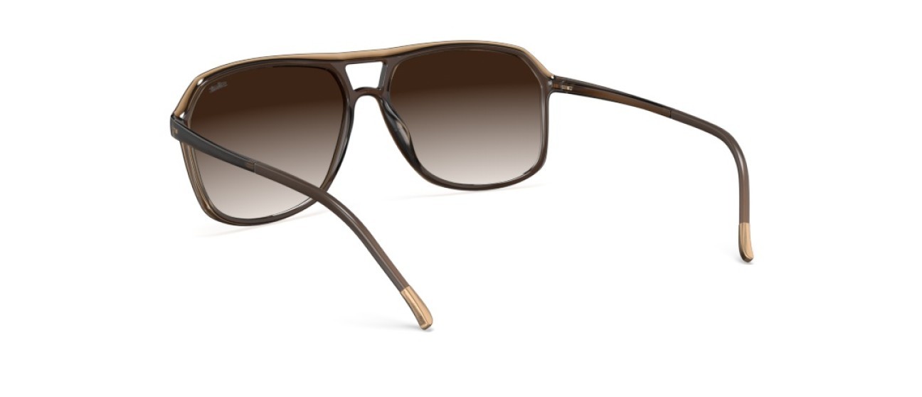 Occhiali da sole Silhouette Eos Collection 04080 6130 colore classic brown gradient forma aviator lenti 6130
