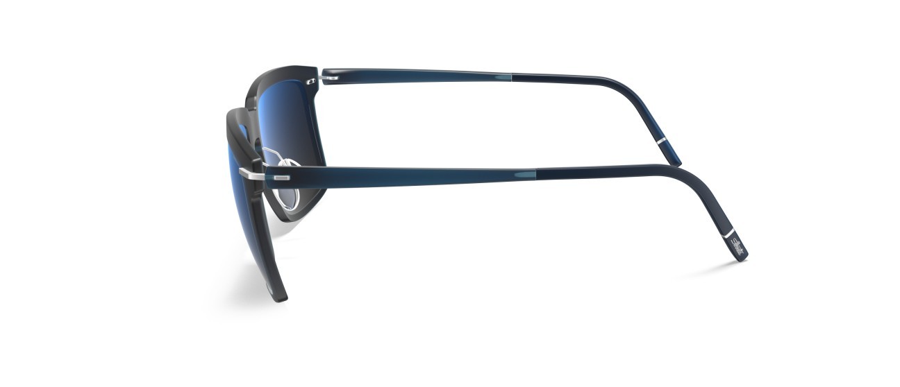 Occhiali da sole Silhouette Infinity Collection 04082 4510 colore slm blue mirror gradient forma rettangolare lenti 4510