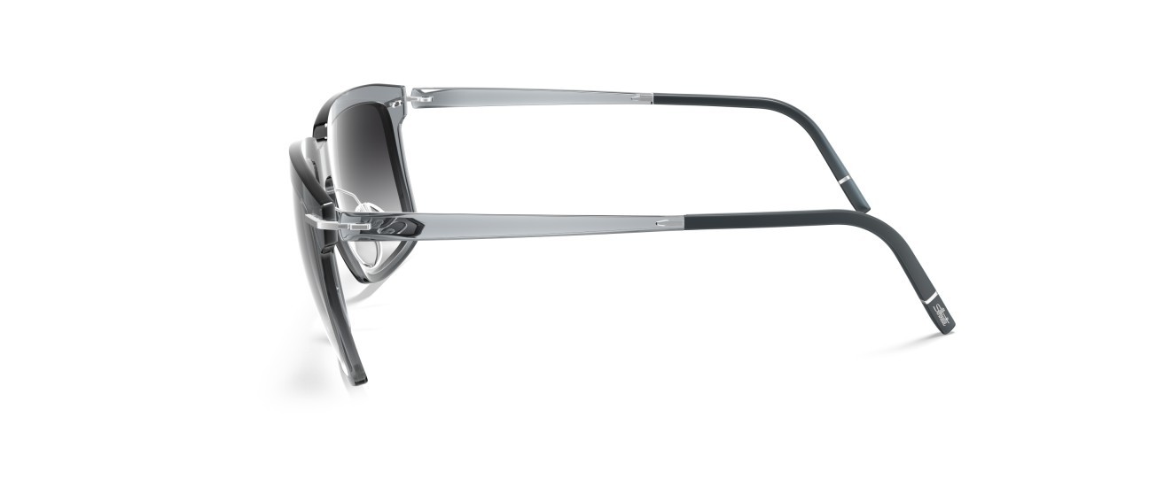 Occhiali da sole Silhouette Infinity Collection 04082 6510 colore classic grey gradient forma rettangolare lenti 6510