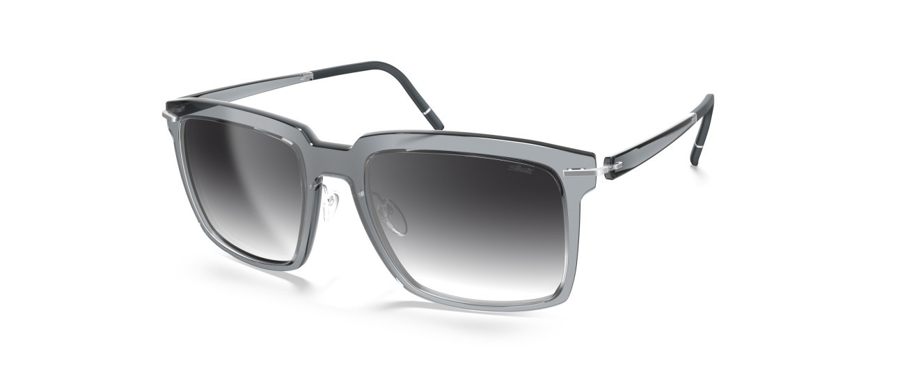 Occhiali da sole Silhouette Infinity Collection 04082 6510 colore classic grey gradient forma rettangolare lenti 6510