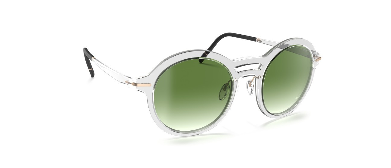 Sunglasses Silhouette Infinity Collection 04084 1130 color classic green gradient shape pantos lenses 1130