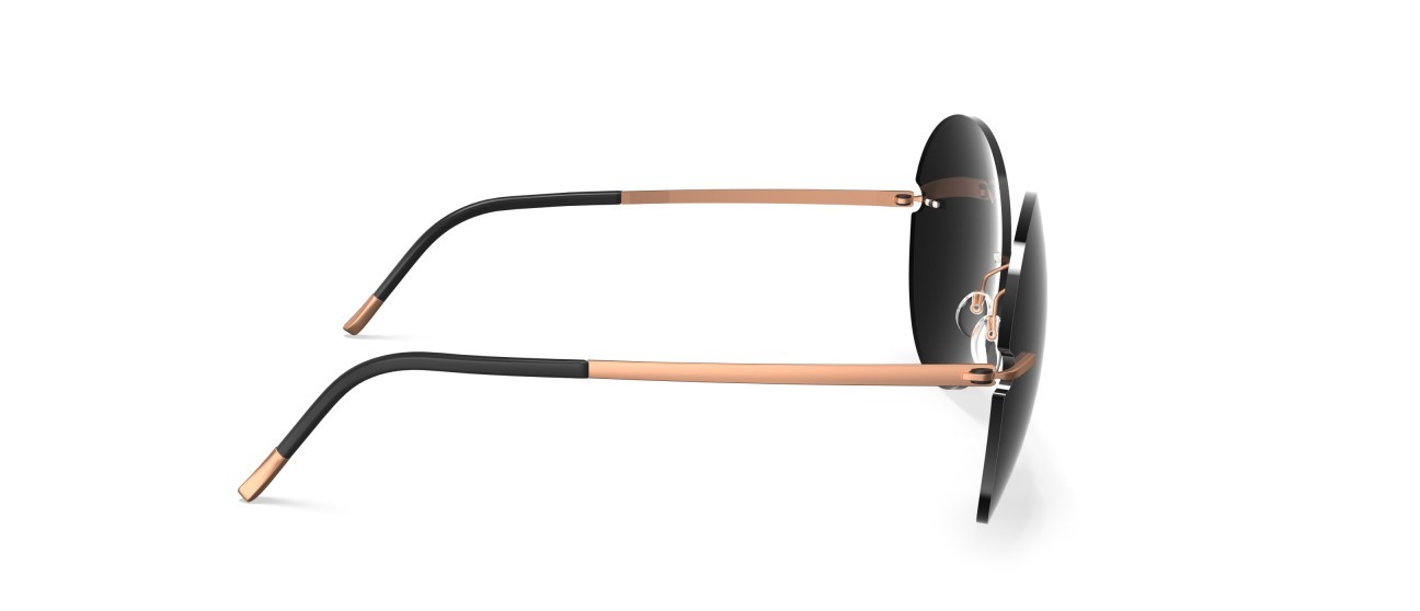 Sunglasses Silhouette Rimless Shades 08190 3530 color slm grey shape pantos lenses 3530