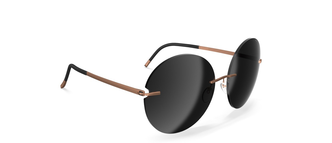 Sunglasses Silhouette Rimless Shades 08190 3530 color slm grey shape pantos lenses 3530