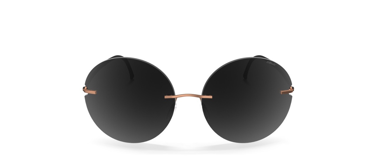 Sunglasses Silhouette Rimless Shades 08190 3530 color slm grey shape pantos lenses 3530