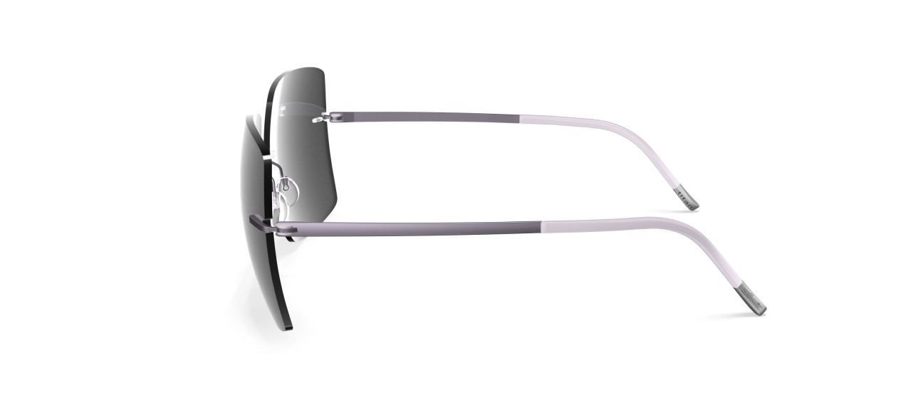Occhiali da sole Silhouette Rimless Shades 08191 4040 colore slm silver mirror gradient forma rettangolare lenti 4040
