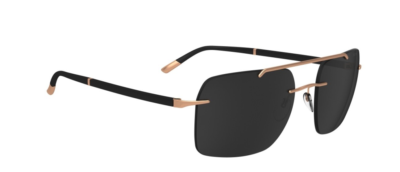 Occhiali da sole Silhouette Sun C-2 08708 3520 colore slm pol grey forma aviator lenti 3520