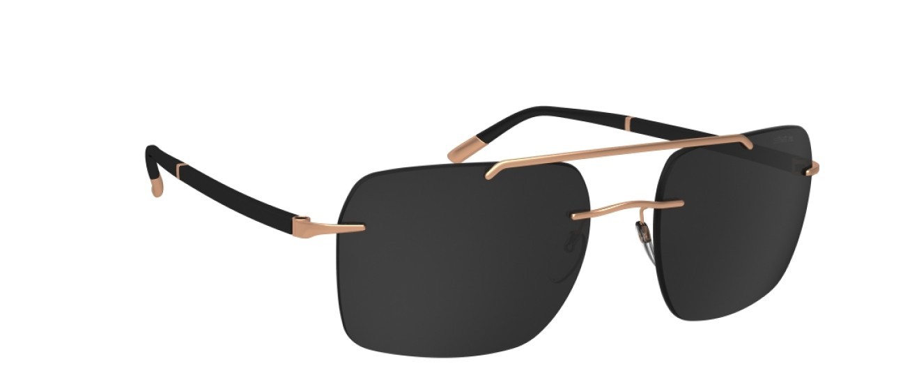 Occhiali da sole Silhouette Sun C-2 08708 3520 colore slm pol grey forma aviator lenti 3520