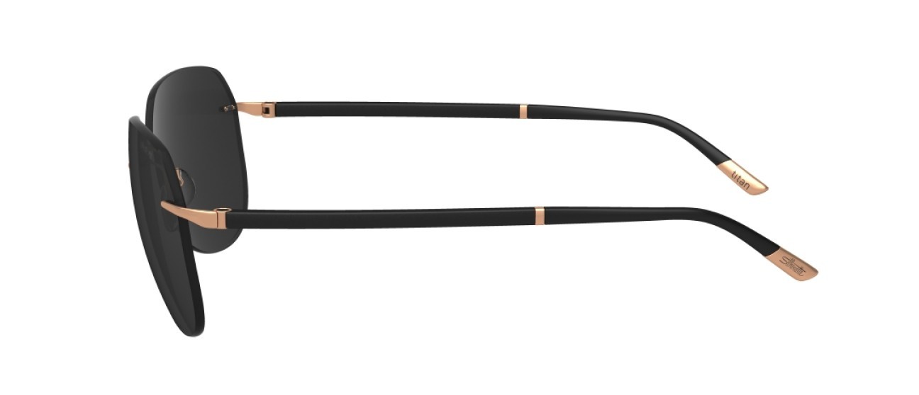 Occhiali da sole Silhouette Sun C-2 08709 3520 colore slm pol grey forma aviator lenti 3520