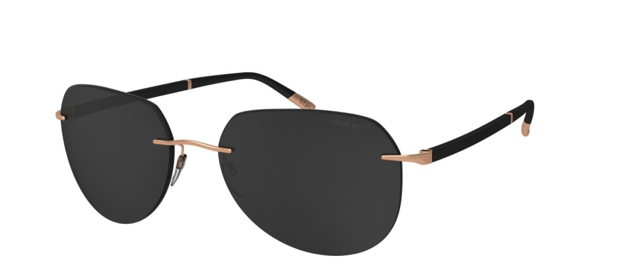 Occhiali da sole Silhouette Sun C-2 08709 3520 colore slm pol grey forma aviator lenti 3520