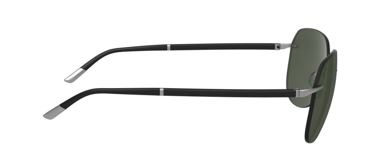 Occhiali da sole Silhouette Sun C-2 08709 6560 colore slm pol green forma aviator lenti 6560