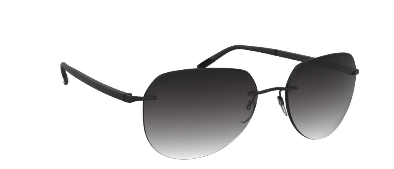 Occhiali da sole Silhouette Sun C-2 08709 9040 colore classic grey gradient forma aviator lenti 9040