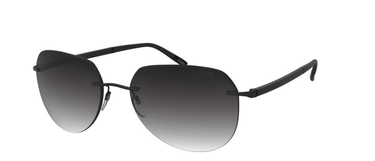 Occhiali da sole Silhouette Sun C-2 08709 9040 colore classic grey gradient forma aviator lenti 9040