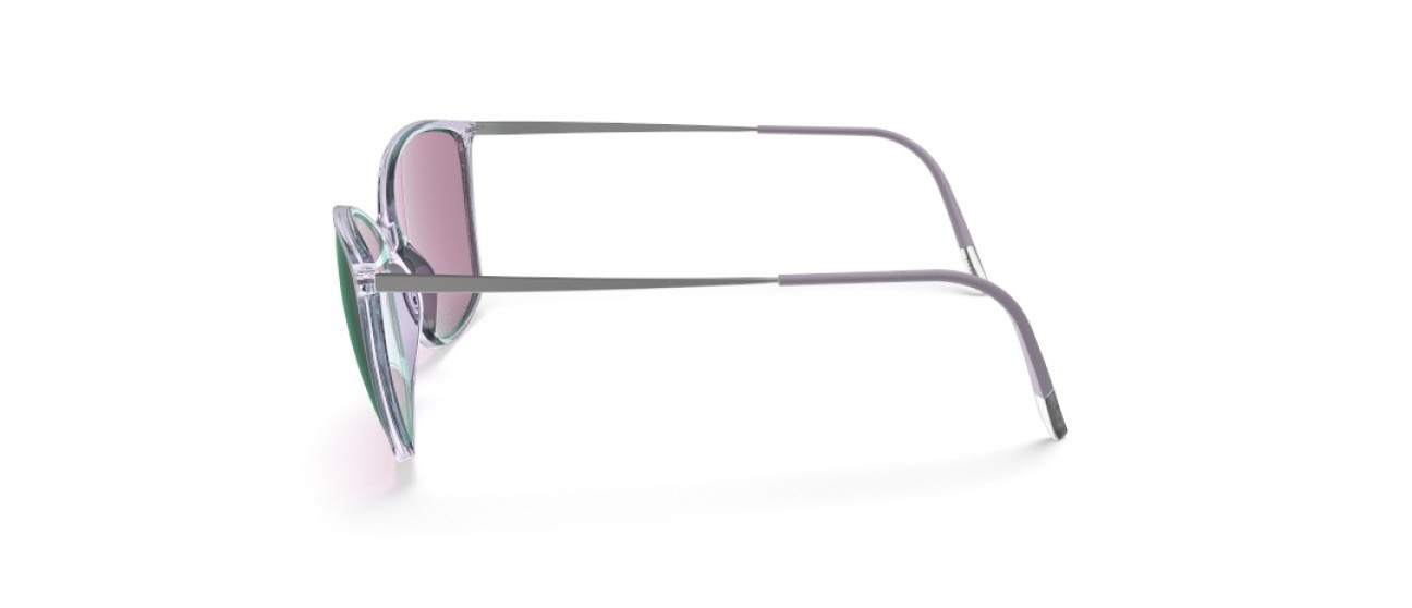 Sunglasses Silhouette Sun Lite Collection 03192 4100 color slm glossy rosé mirror shape cat eye lenses 4100