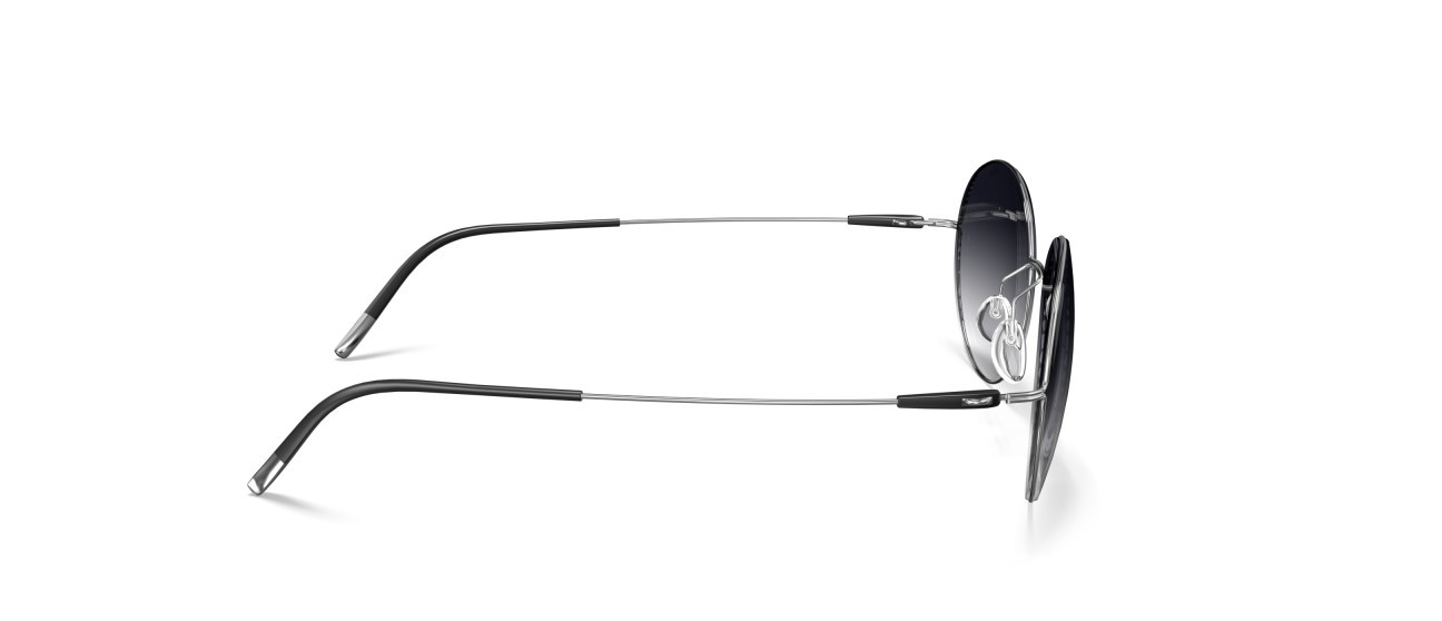 Sonnenbrillen Silhouette Titan Breeze Collection 08736 7100 farbe classic grey gradient form pantos gläser 7100
