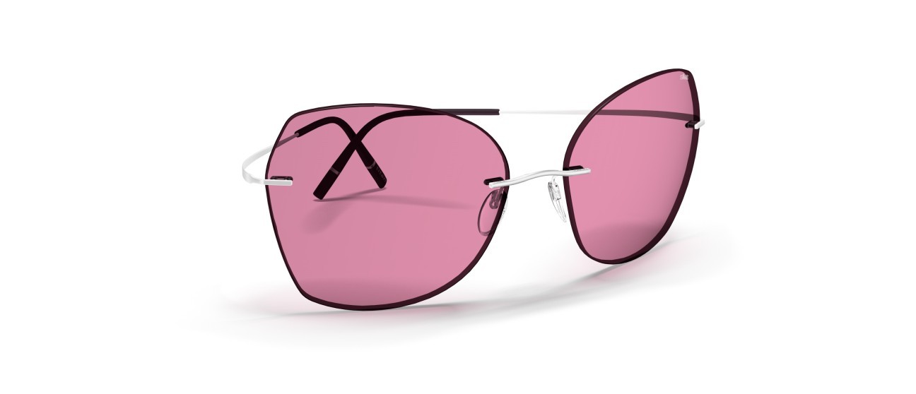 Sunglasses Silhouette TMA Collection 08192 7000 color slm purple shape butterfly lenses 7000