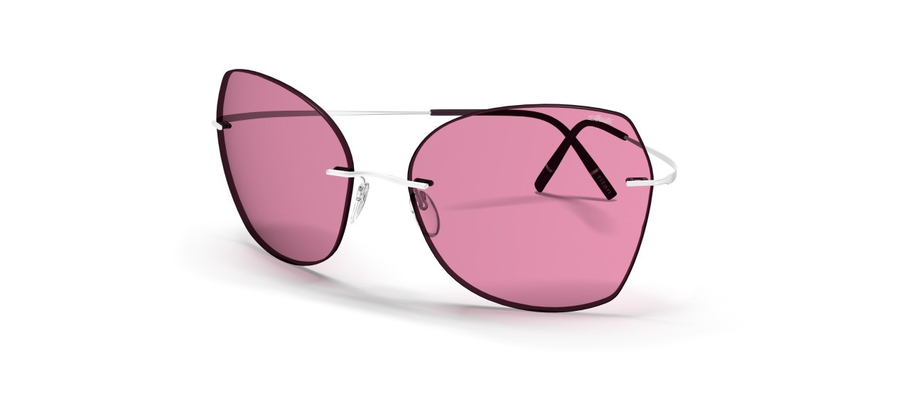 Sunglasses Silhouette TMA Collection 08192 7000 color slm purple shape butterfly lenses 7000