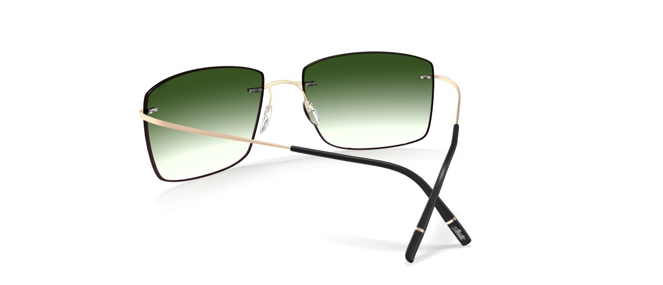 Sonnenbrillen Silhouette TMA Collection 08741 7630 farbe classic green gradient form rechteckig gläser 7630