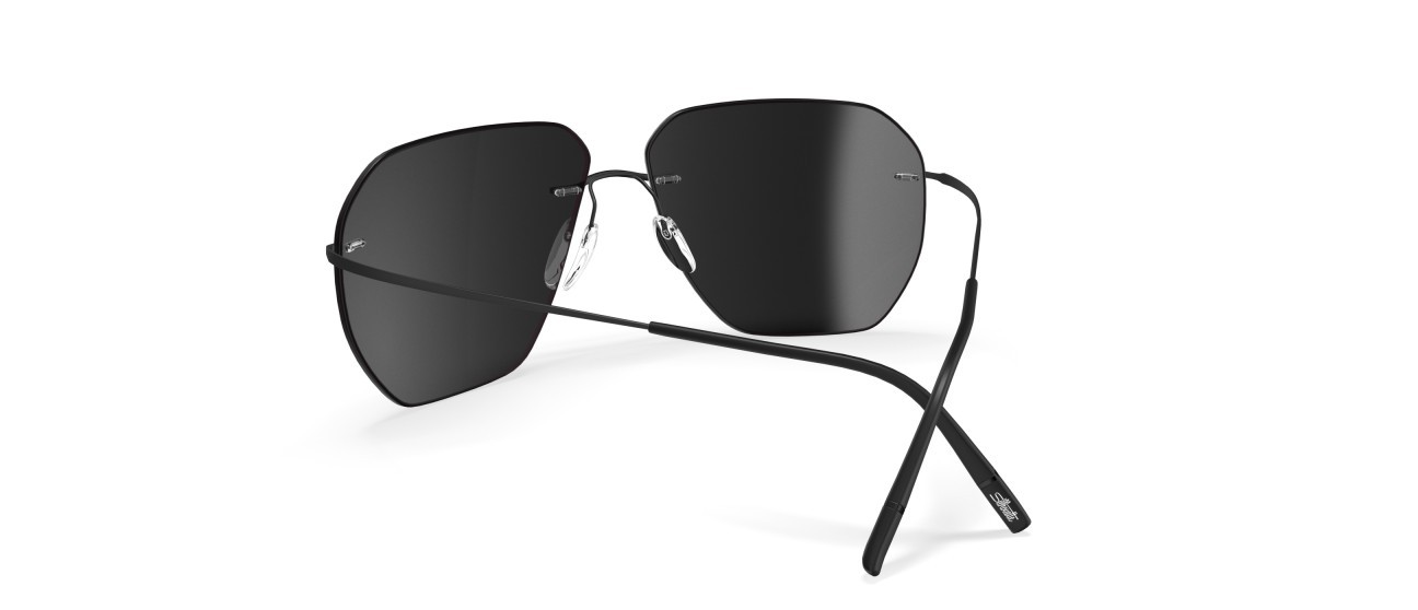 Sunglasses Silhouette TMA Collection 08743 9140 color slm silver mirror gradient shape aviator lenses 9140