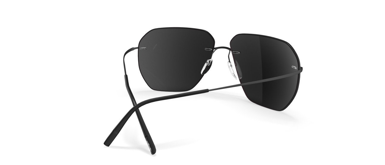 Sunglasses Silhouette TMA Collection 08743 9140 color slm silver mirror gradient shape aviator lenses 9140