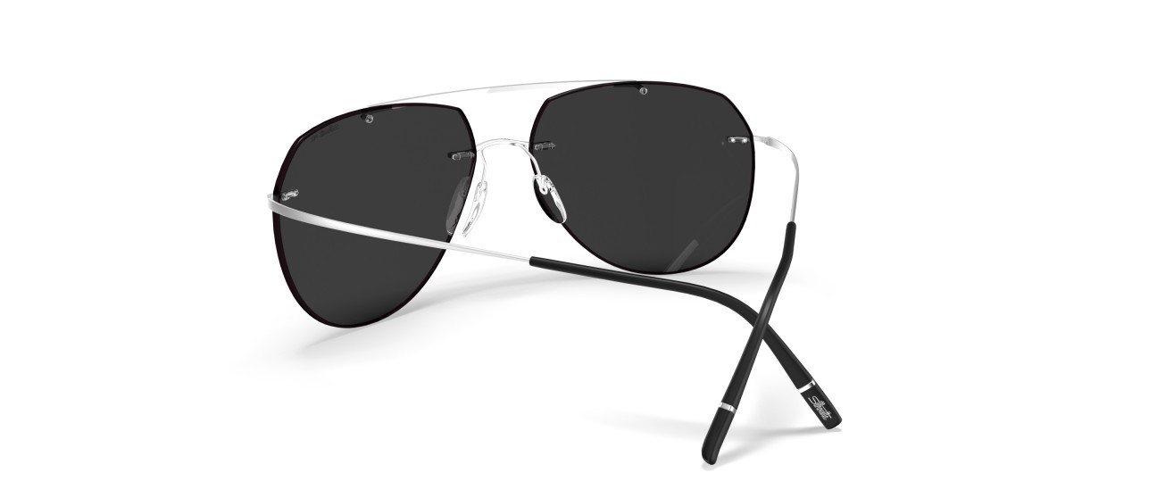 Sunglasses Silhouette TMA Collection 08744 7311 color slm pol grey shape aviator 