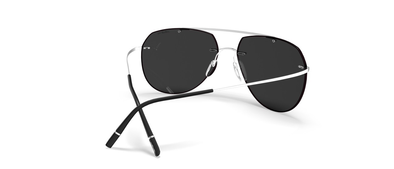 Sunglasses Silhouette TMA Collection 08744 7311 color slm pol grey shape aviator 