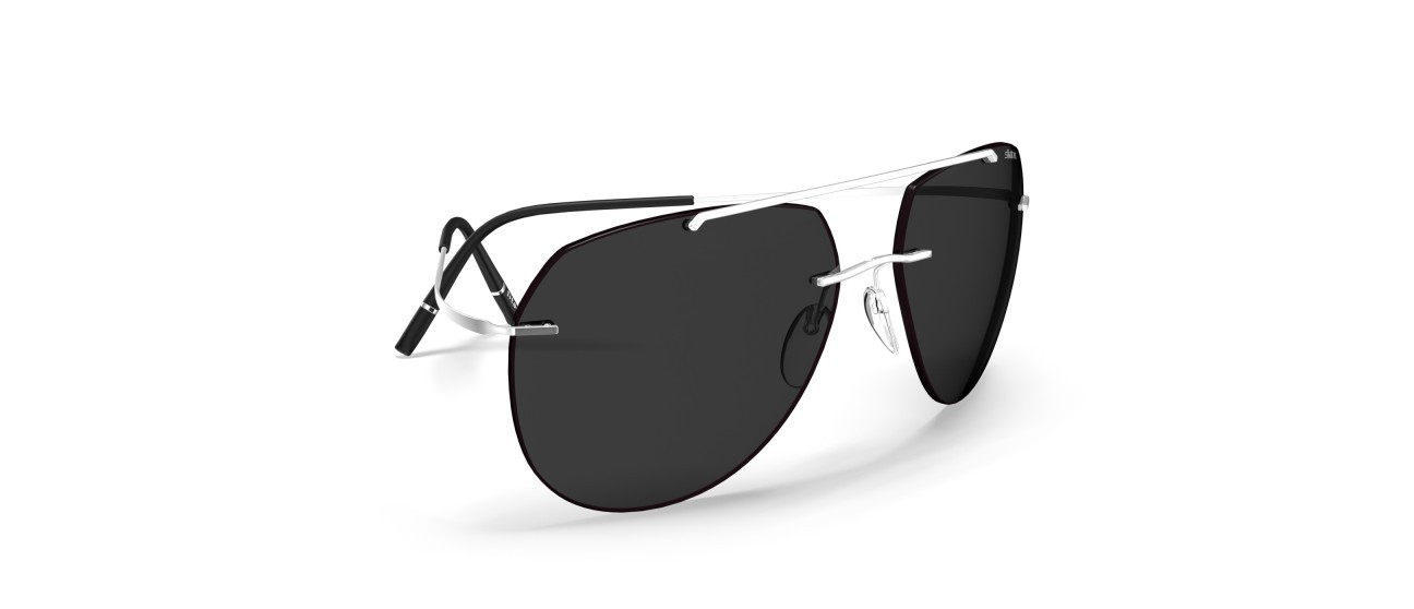 Sunglasses Silhouette TMA Collection 08744 7311 color slm pol grey shape aviator 