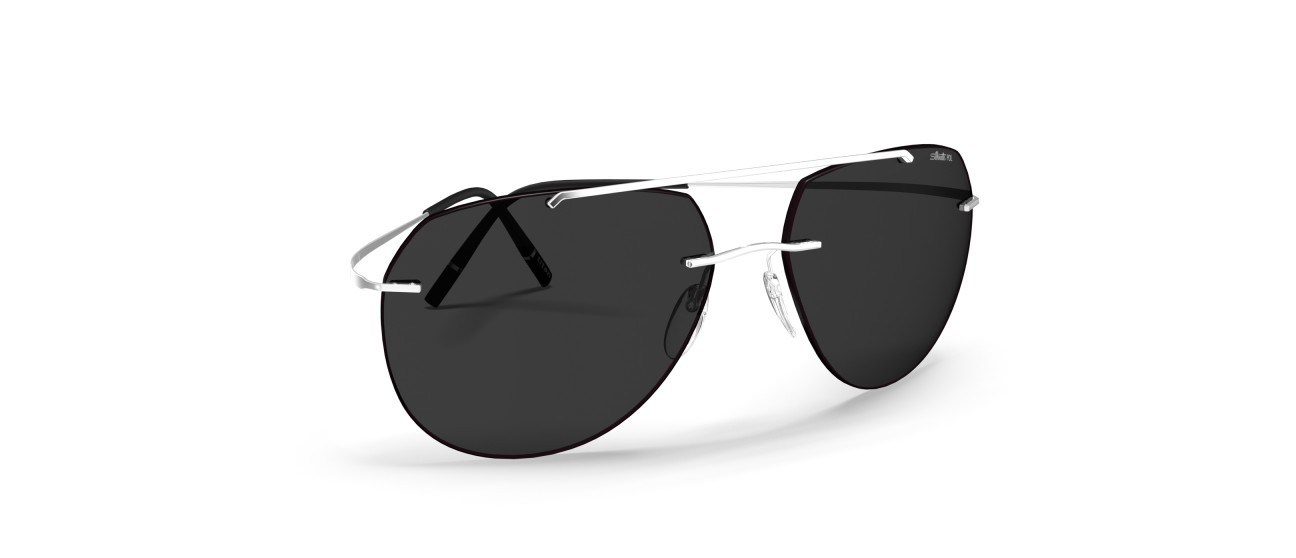 Sunglasses Silhouette TMA Collection 08744 7311 color slm pol grey shape aviator 