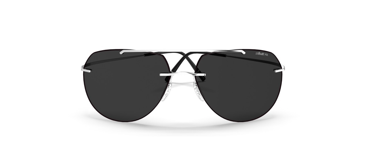 Sunglasses Silhouette TMA Collection 08744 7311 color slm pol grey shape aviator 
