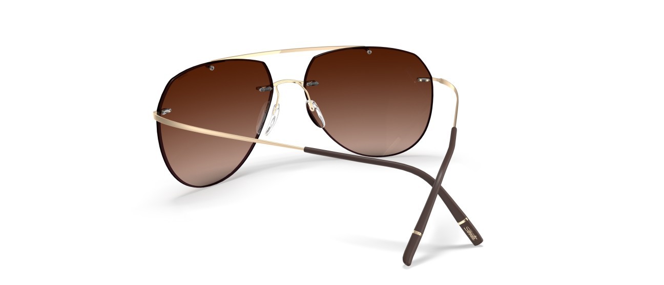 Sunglasses Silhouette TMA Collection 08744 7731 color slm red brown gradient shape aviator lenses 7730