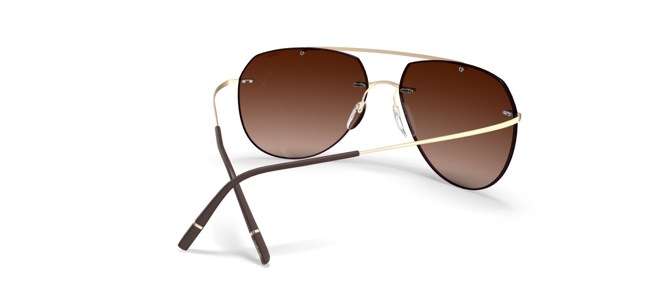 Sunglasses Silhouette TMA Collection 08744 7731 color slm red brown gradient shape aviator lenses 7730