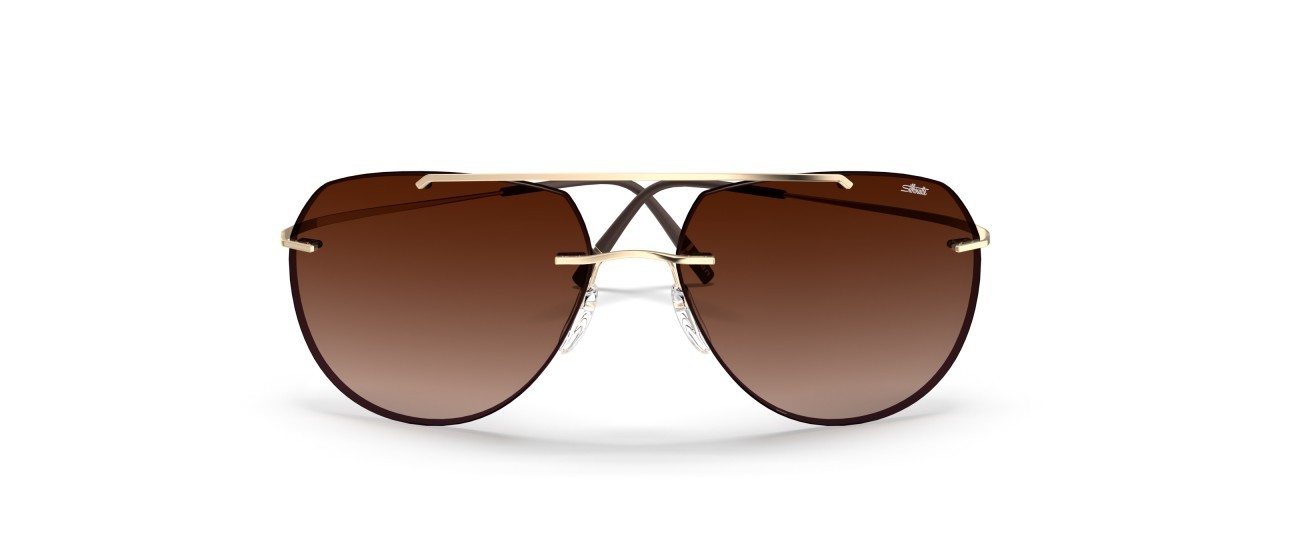 Sunglasses Silhouette TMA Collection 08744 7731 color slm red brown gradient shape aviator lenses 7730