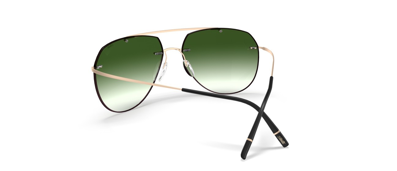 Sunglasses Silhouette TMA Collection 08744 7830 color classic green gradient shape aviator 