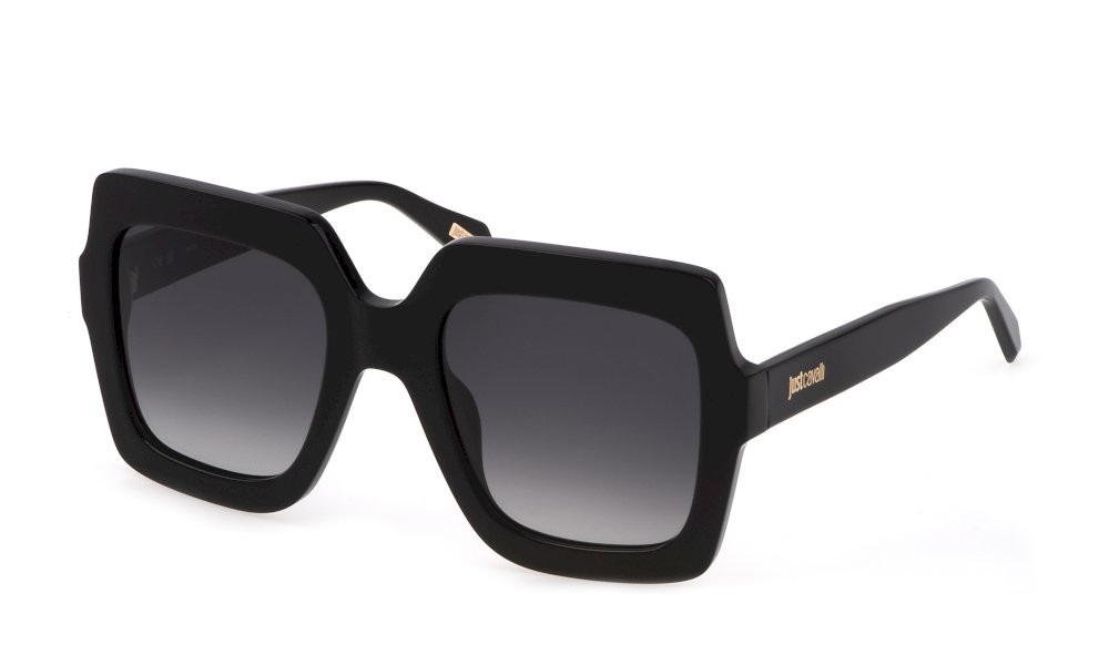 Sonnenbrillen Just Cavalli SJC023 (0700) farbe nero lucido gläser smoke grad.