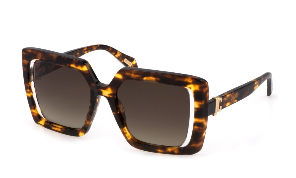 Sunglasses Just Cavalli SJC027 (0829) color avana lenses brown grad.