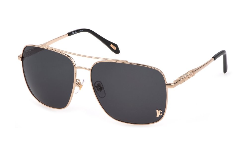 Sunglasses Just Cavalli SJC030 (0349) color oro rosè lucido c/parti sabbiate lenses smoke 