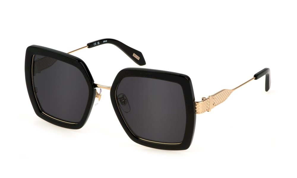 Sonnenbrillen Just Cavalli SJC041 (0Z42) farbe nero lucido totale gläser smoke