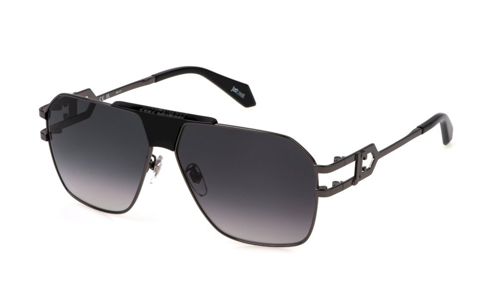 Sunglasses Just Cavalli SJC094 (0568) color bachelite lucida totale lenses smoke gradient